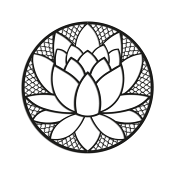 Metal wall decor Lotus flower