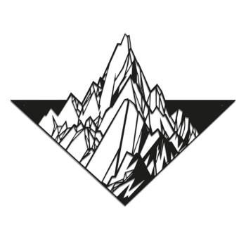 Metal wall decor Mountain