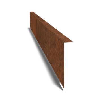 Corten steel border edge angled 12 cm (length 150 cm)
