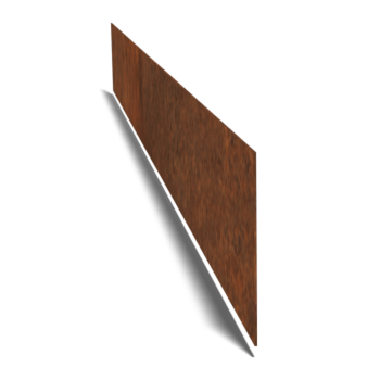 Corten steel border edge straight 25 cm (length 150 cm)