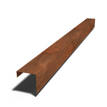 Corten steel U profiles 15 x 15 x 5 cm (length 240 cm)
