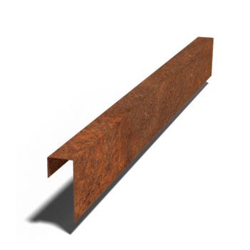 Corten steel U profiles 15 x 6 x 5 cm (length 150 cm)