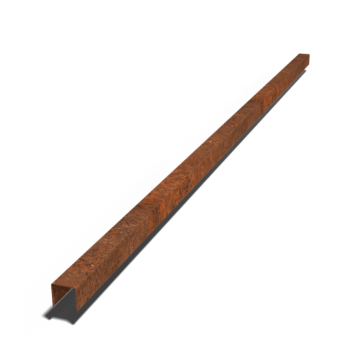 Corten steel U profiles 5 x 6 x 5 cm (length 240 cm)