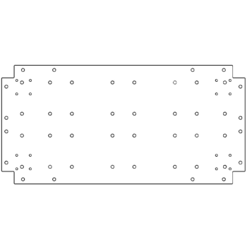 Galvanised steel baseplate 40 x 80 cm