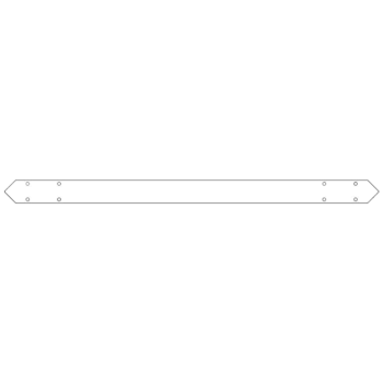 Galvanised steel baseplate connector 120 cm