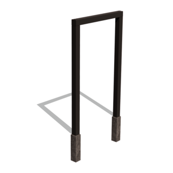 Powder-coated steel pergola straight 150 cm