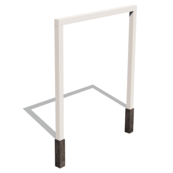 Powder-coated steel pergola straight 250 cm