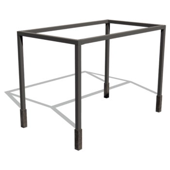 Powder-coated steel pergola square setup 424 x 250 cm