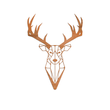Corten steel wall decor Reindeer