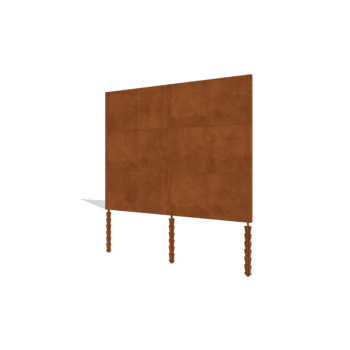 Corten steel garden fence H3 complete set 258 cm