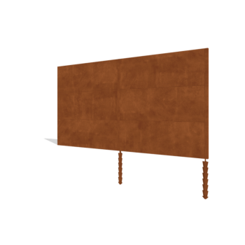 Corten steel garden fence H3 set 372 cm