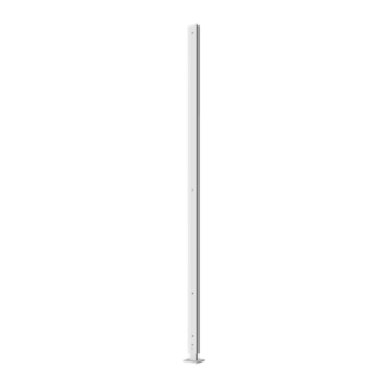 Powder coated garden panel post corner with flat base 190 x 6 x 6 cm