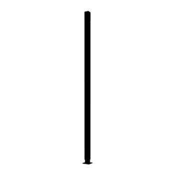 Powder coated garden panel post straight with flat base 190 x 6 x 3 cm