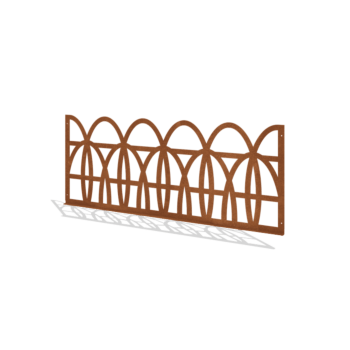 Corten steel decorative fence T 149 x 60 cm