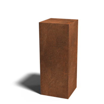 Corten steel pedestal Ohio 40 x 40 x 100 cm