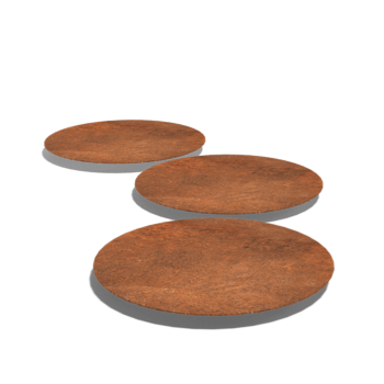 Corten steel stepping stone Round 50