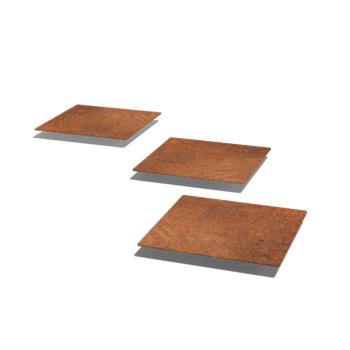 Corten steel stepping stone Square 30 x 30 cm