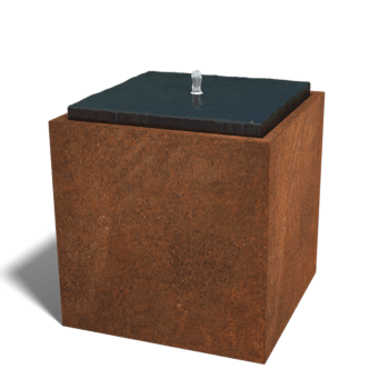 Corten steel water feature 80 x 80 x 80 cm
