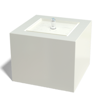 Aluminium water table 50 x 50 x 40 cm