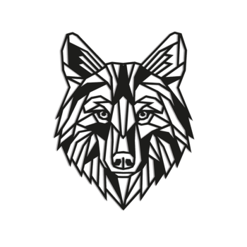 Metal wall decor Wolf 1.0