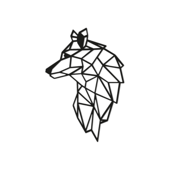 Metal wall decor Wolf 2.0
