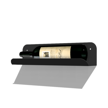 Powder coated steel wine shelf Lazio 35 cm