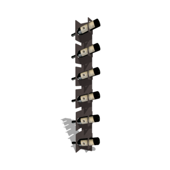Powder coated steel wine rack Veneto 123 cm