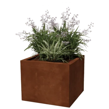 Corten steel planter - Square - 50 x 50 cm