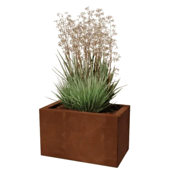 Corten steel planter - Rectangle - 30 x 50 cm