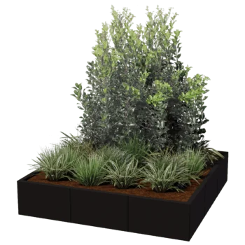 Steel planter XXL - Square - 150 x 150 cm