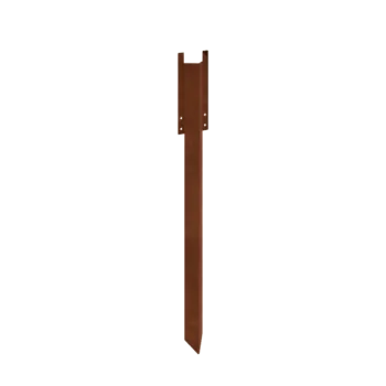 Corten steel lawn edging spike - Height lawn border edging XL 45 cm