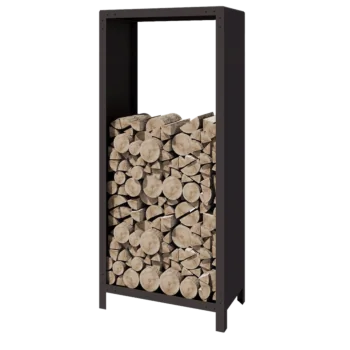 Steel log storage - Indiana - 80 x 40 x 180 cm - RAL7016 matt (anthracite grey)