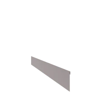 Galvanised steel lawn border edging - Flattened - Height 13 cm - 150 cm