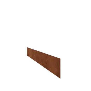 Corten steel lawn border edging - Straight - Height 15 cm - 150 cm