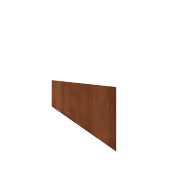 Corten steel lawn border edging - Straight - Height 25 cm - 240 cm