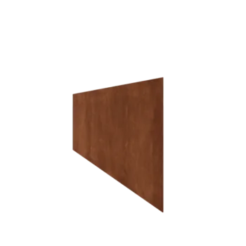 Corten steel lawn border edging - Straight - Height 37,5 cm - 150 cm