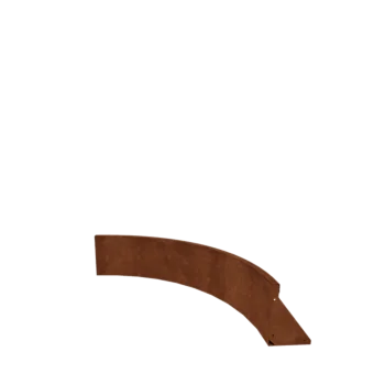 Corten steel retaining wall - Inner curve - 100 x 100 x 30 cm