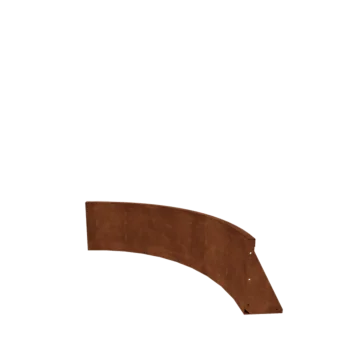Corten steel retaining wall - Inner curve - 100 x 100 x 40 cm