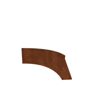 Corten steel retaining wall - Inner curve - 100 x 100 x 50 cm