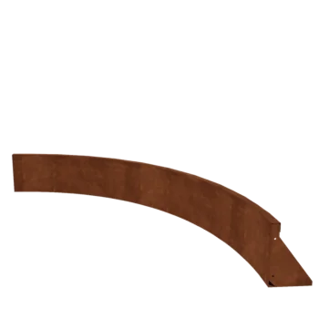Corten steel retaining wall - Inner curve - 150 x 150 x 30 cm