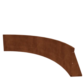 Corten steel retaining wall - Inner curve - 150 x 150 x 50 cm