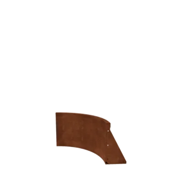 Corten steel retaining wall - Inner curve - 50 x 50 x 40 cm