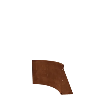 Corten steel retaining wall - Inner curve - 50 x 50 x 50 cm