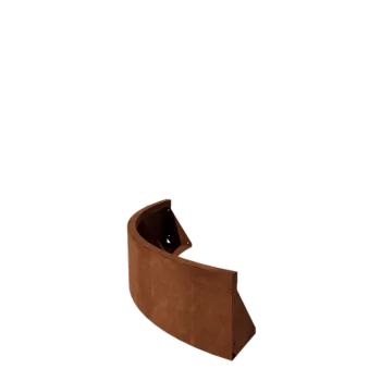 Corten steel retaining wall - Outer curve - 100 x 100 x 30 cm
