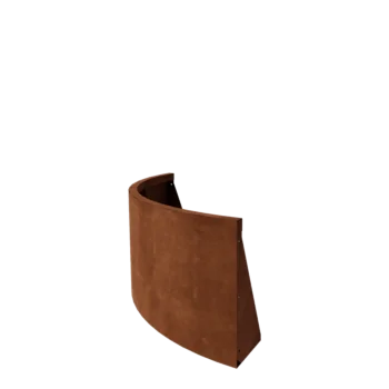 Corten steel retaining wall - Outer curve - 100 x 100 x 50 cm