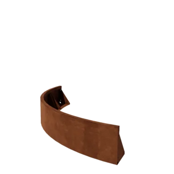 Corten steel retaining wall - Outer curve - 150 x 150 x 30 cm