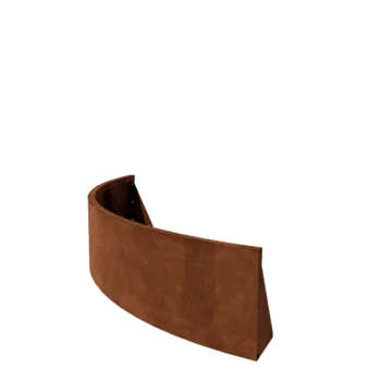 Corten steel retaining wall - Outer curve - 150 x 150 x 40 cm