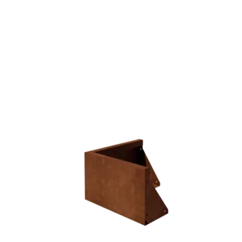 Corten steel retaining wall - Outer corner - 50 x 50 x 30 cm