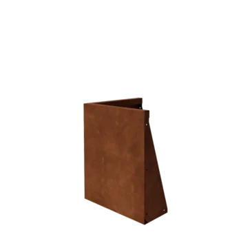 Corten steel retaining wall - Outer corner - 50 x 50 x 60 cm