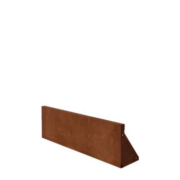 Corten steel retaining wall - Straight - 100 x 30 cm